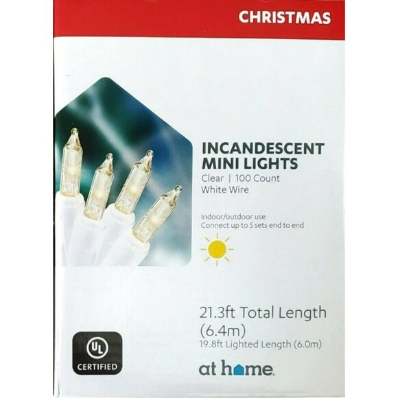 4 New Clear String Lights White Cord 100 Bulbs Wedding Patio Party Christmas - Picture 5 of 7